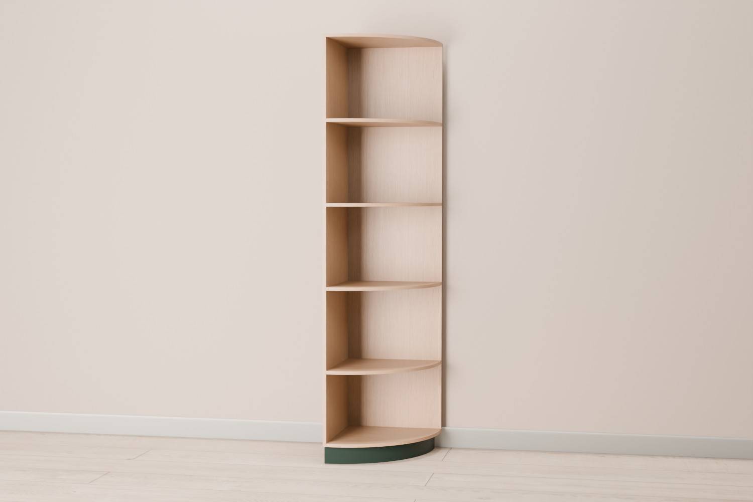 Tall Open Curved Cabinet