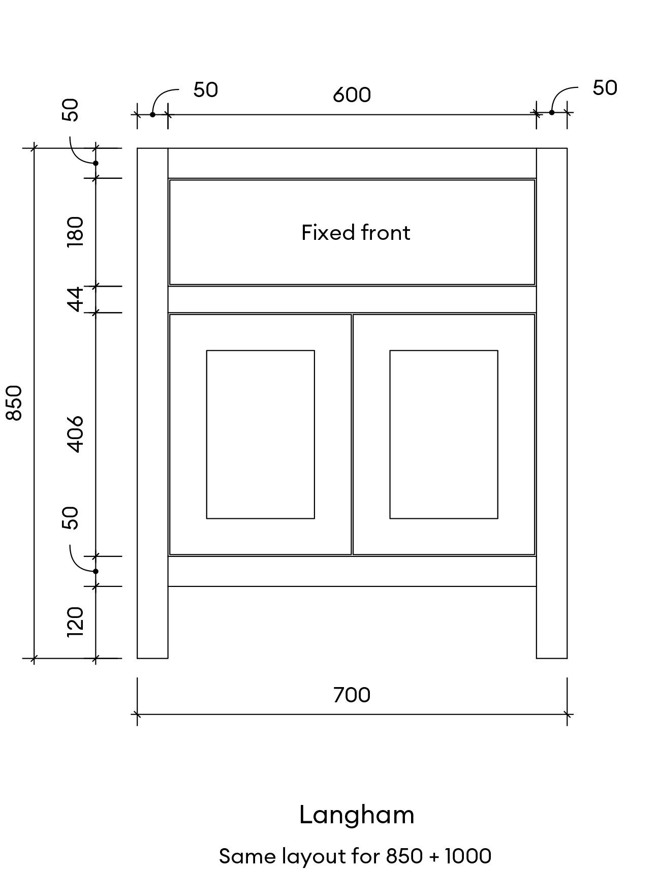 Langham Single Diagram