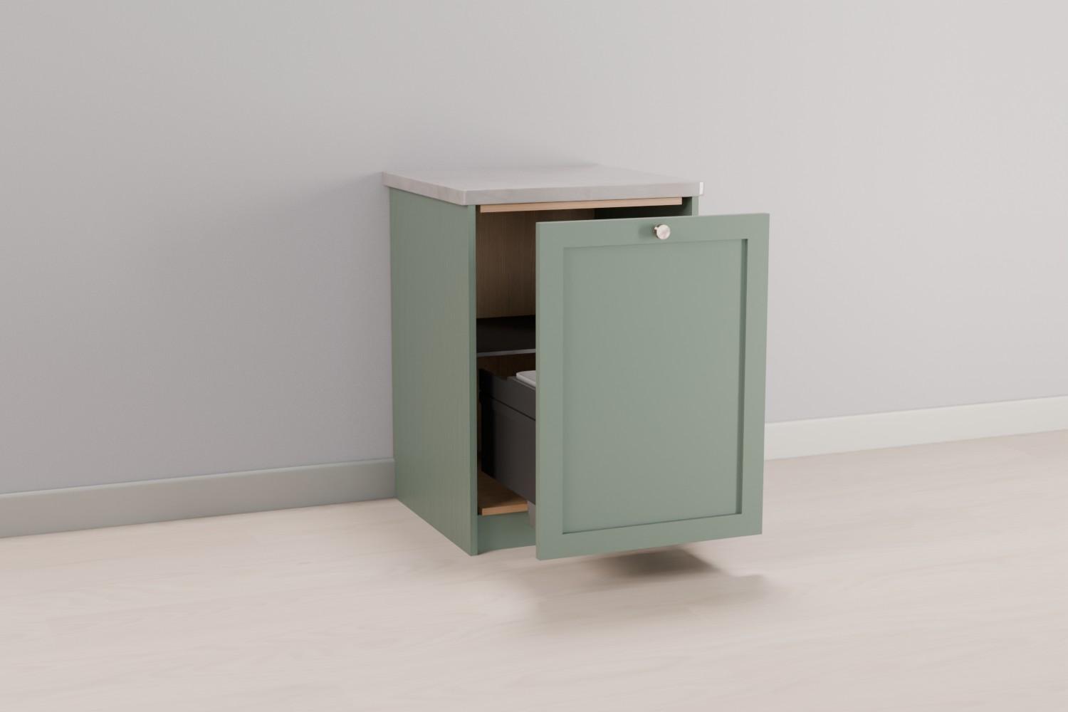 Single Sink Cabinet with Bin