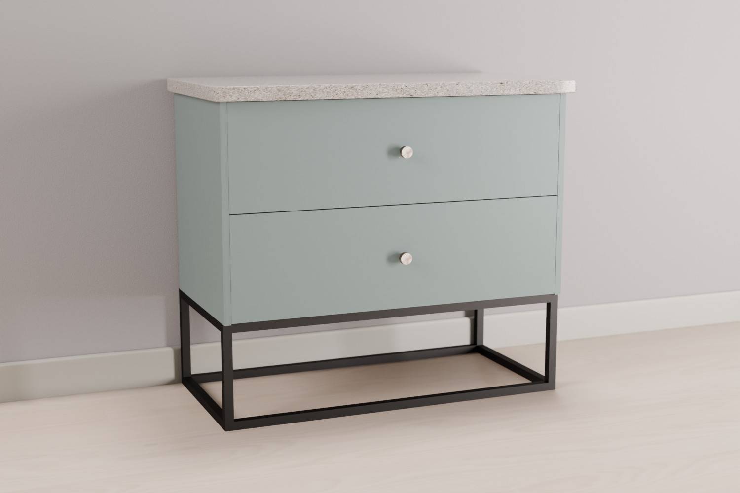 2 Drawer Vanity Unit