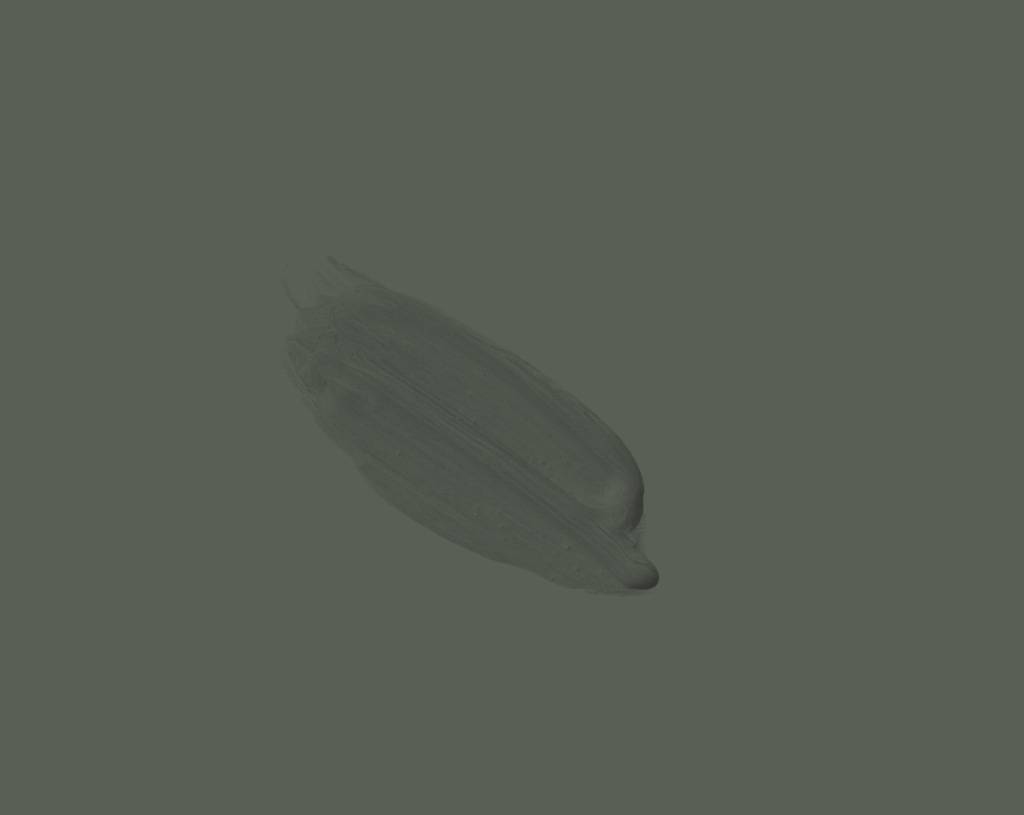 A single brushstroke of Radome paint on a slightly lighter Green background. The paint appears smooth and slightly textured, with soft edges.