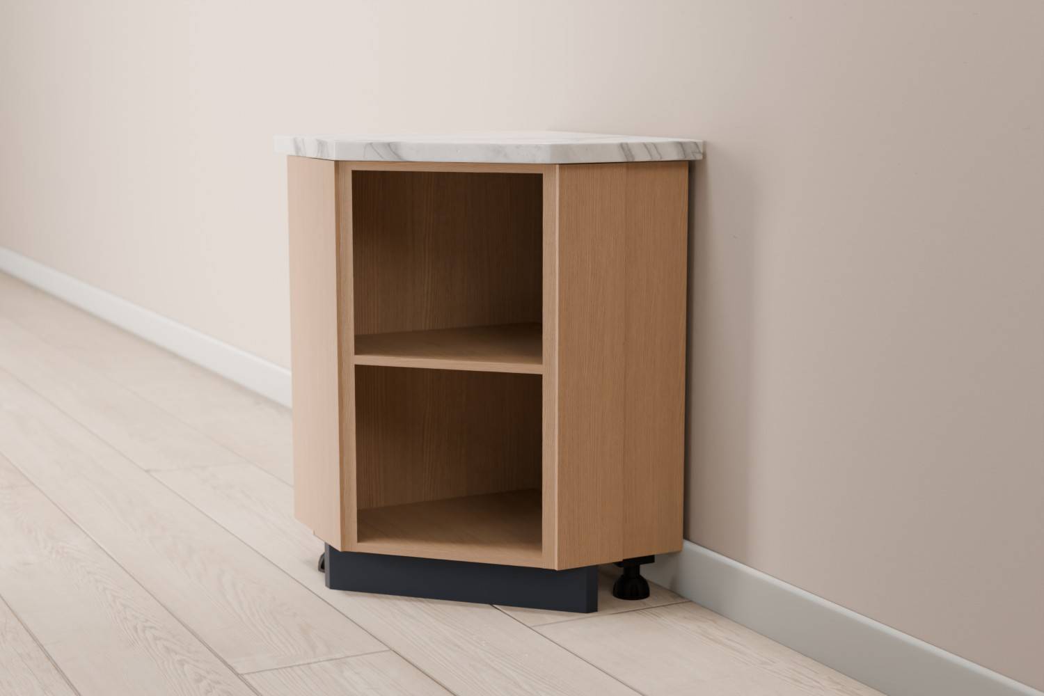 Open Angled Cabinet