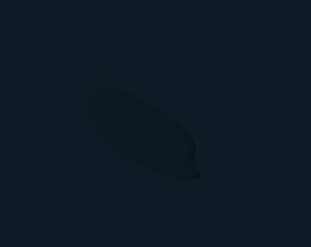 A single brushstroke of Night Harbour paint on a slightly lighter Blue background. The paint appears smooth and slightly textured, with soft edges.