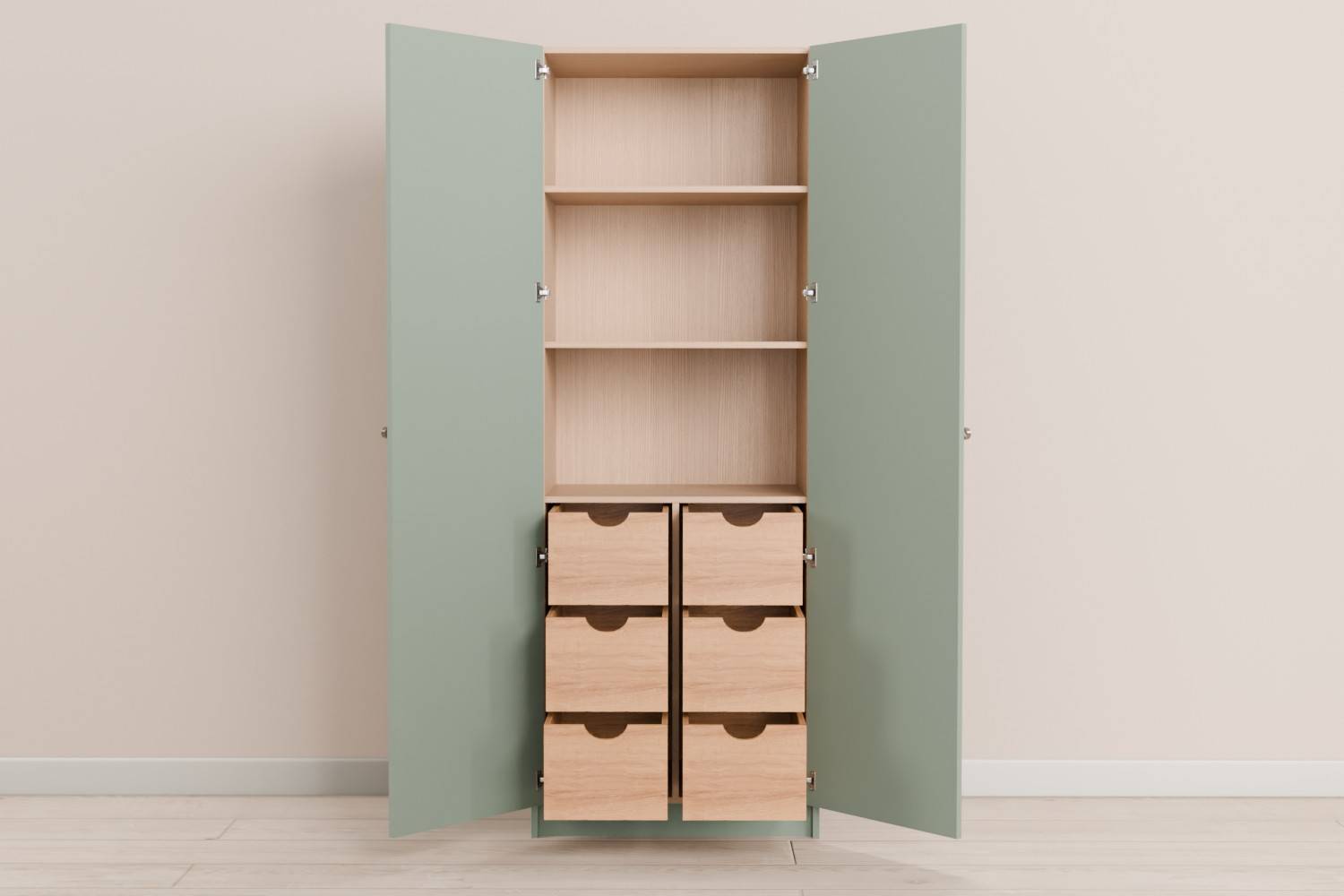 Double Larder With 6 Drawers