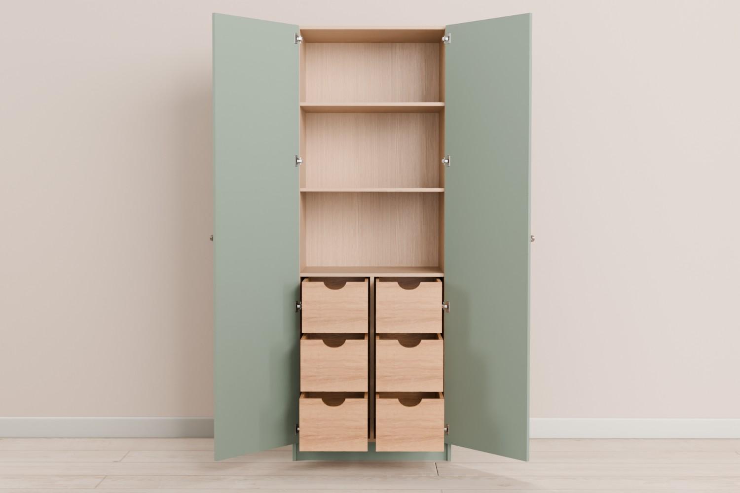 Double Larder With 6 Drawers