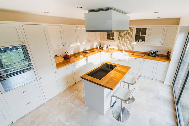 white kitchen flooring