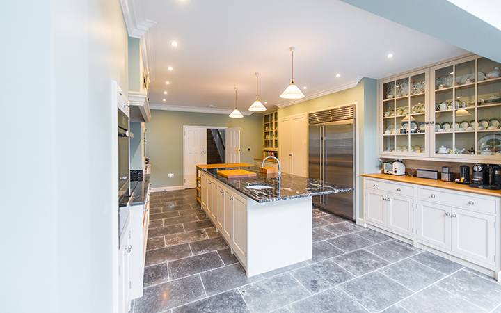 white kitchen granite worktop