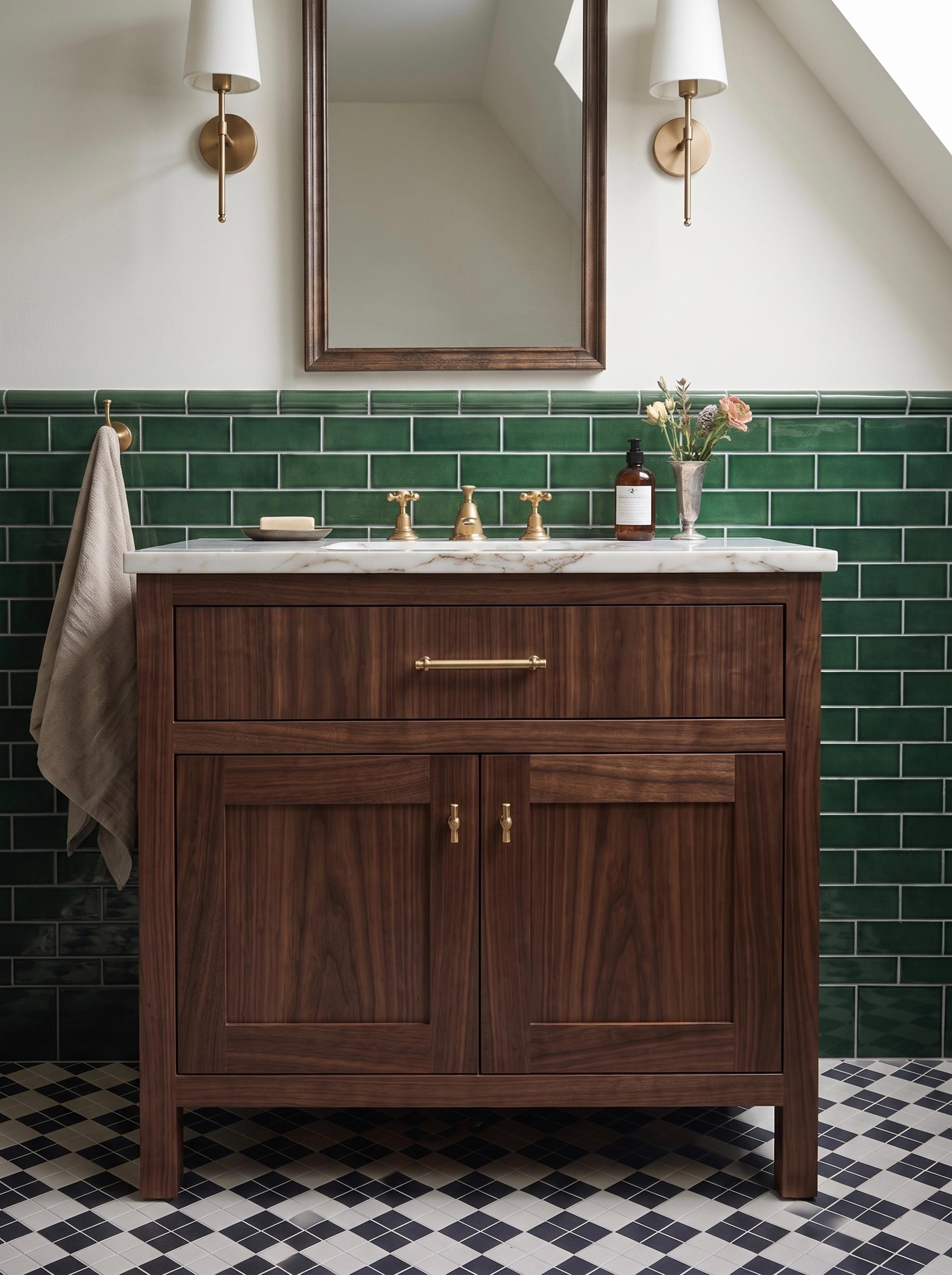 Langham Single Basin Walnut