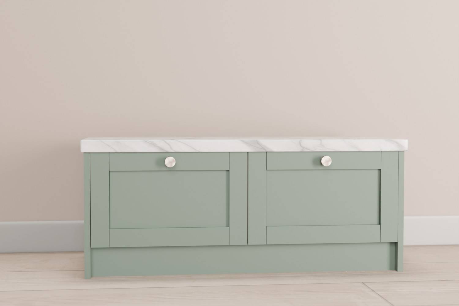 Double Drawer Bench Cabinet