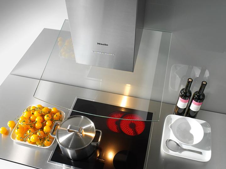 miele hob in kitchen