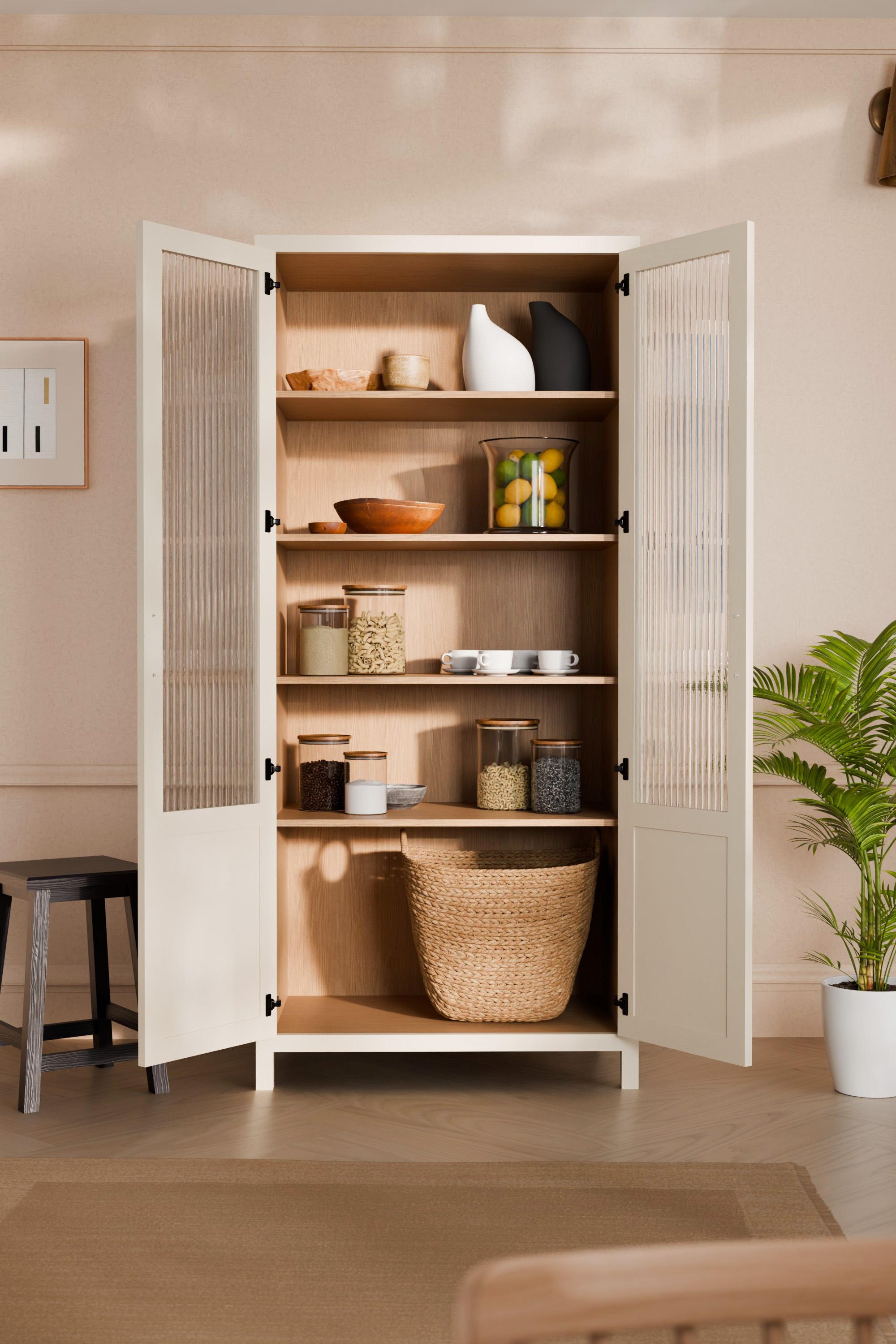 Langham Double Larder with Shelves