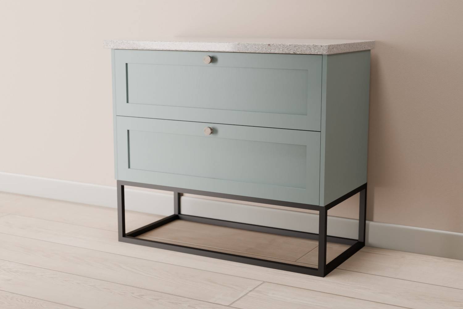 2 Drawer Vanity Unit