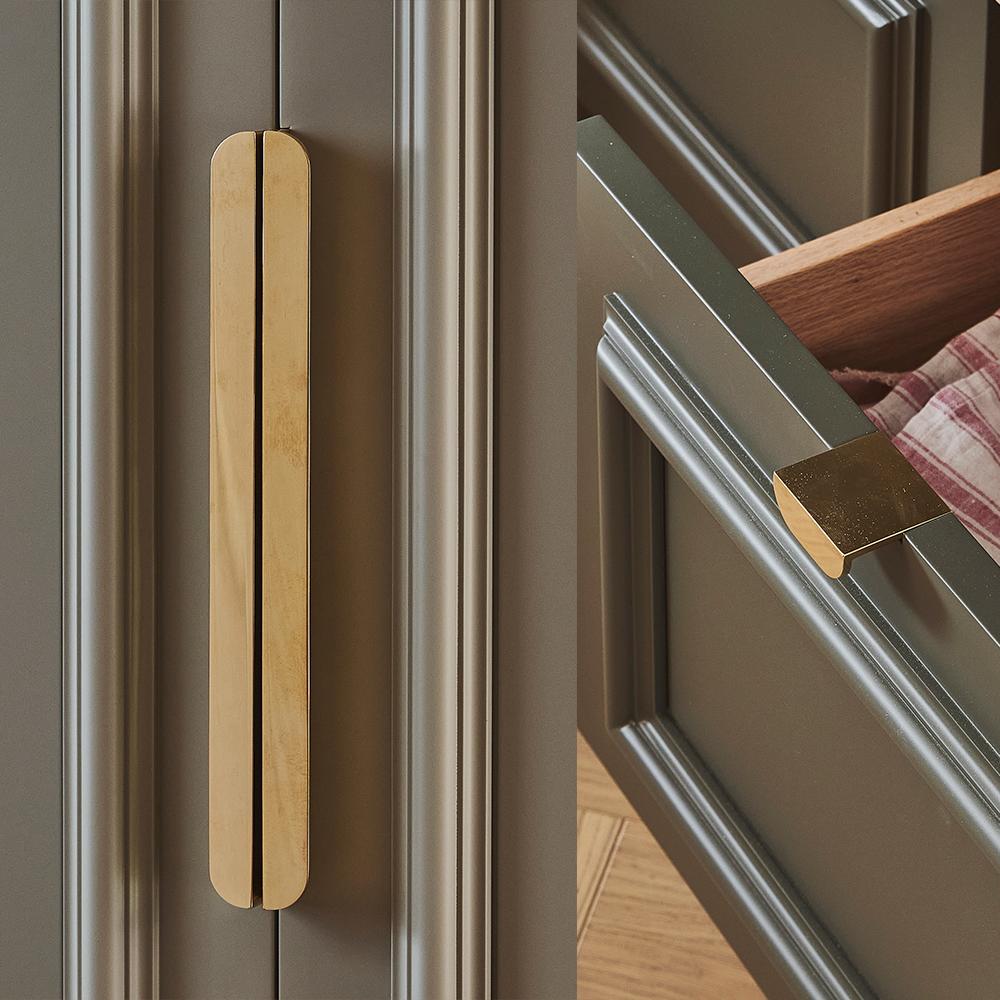 A close-up of a Armac Martin handles