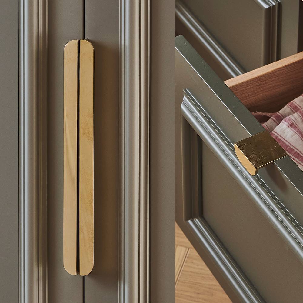 A close-up of a Armac Martin handles
