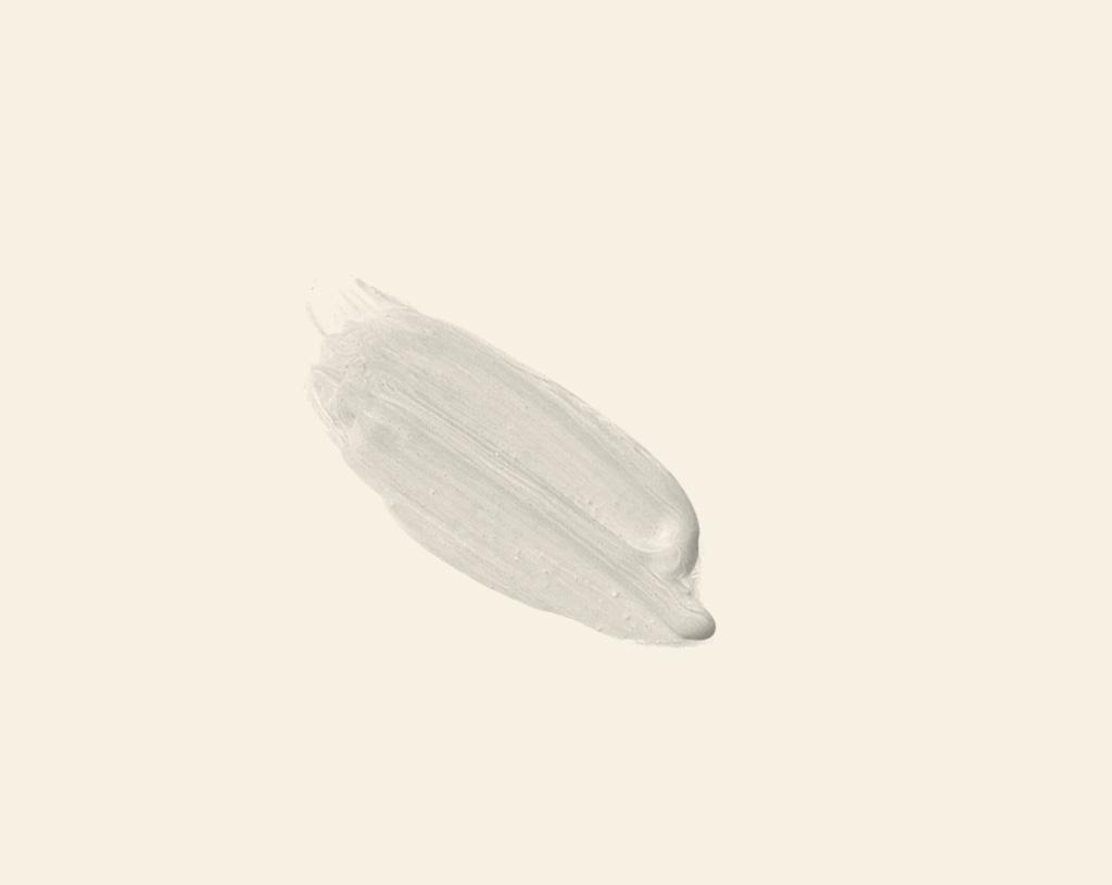 A single brushstroke of Sea Froth paint on a slightly lighter White background. The paint appears smooth and slightly textured, with soft edges.