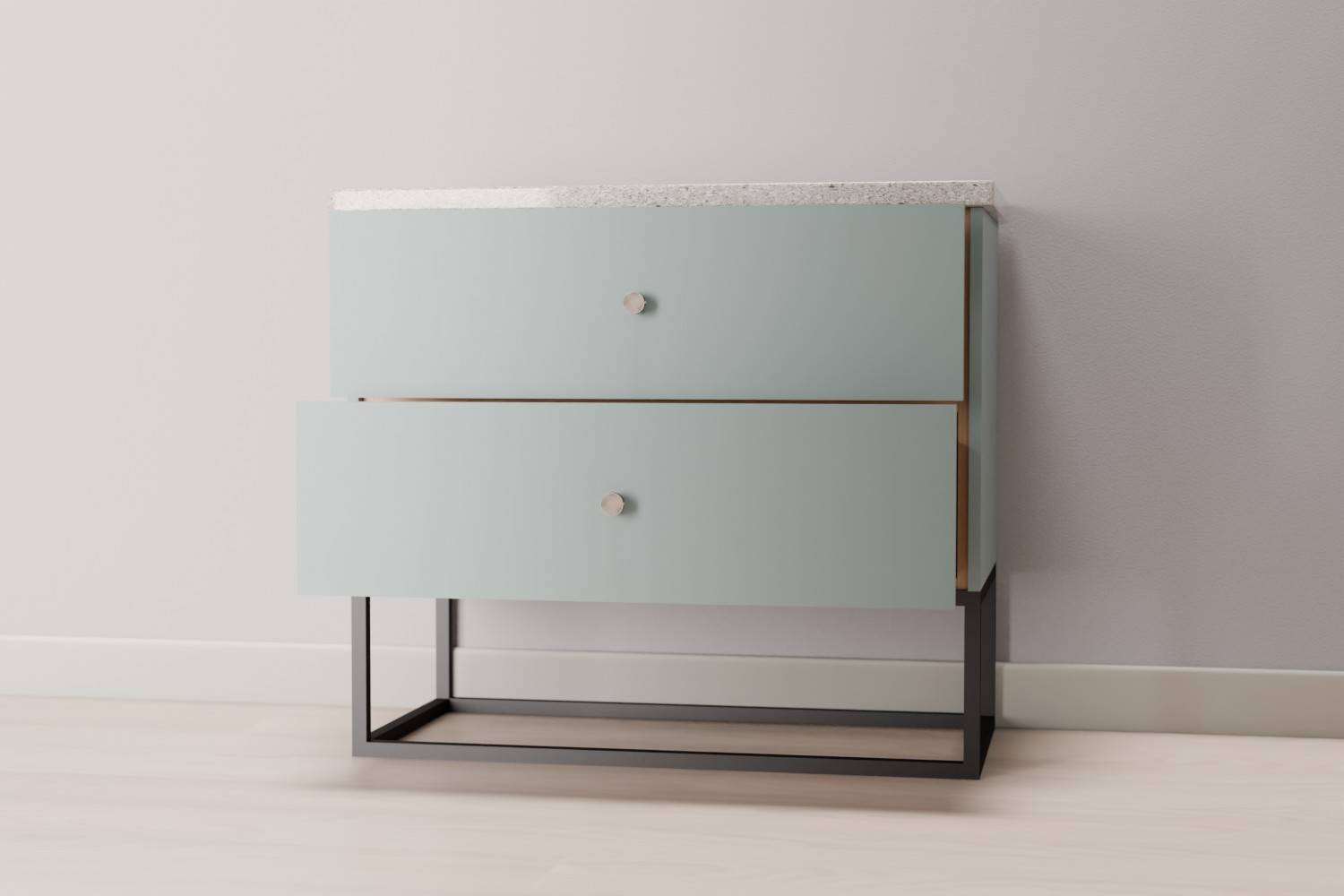 2 Drawer Vanity Unit