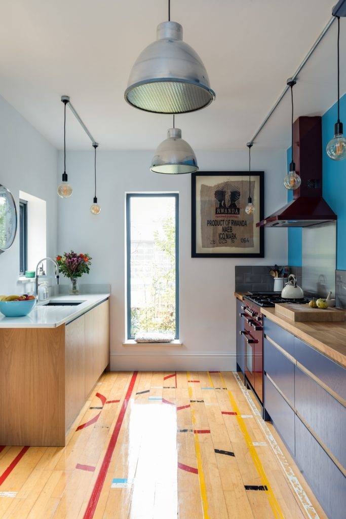 Redhill kitchen with a full length window