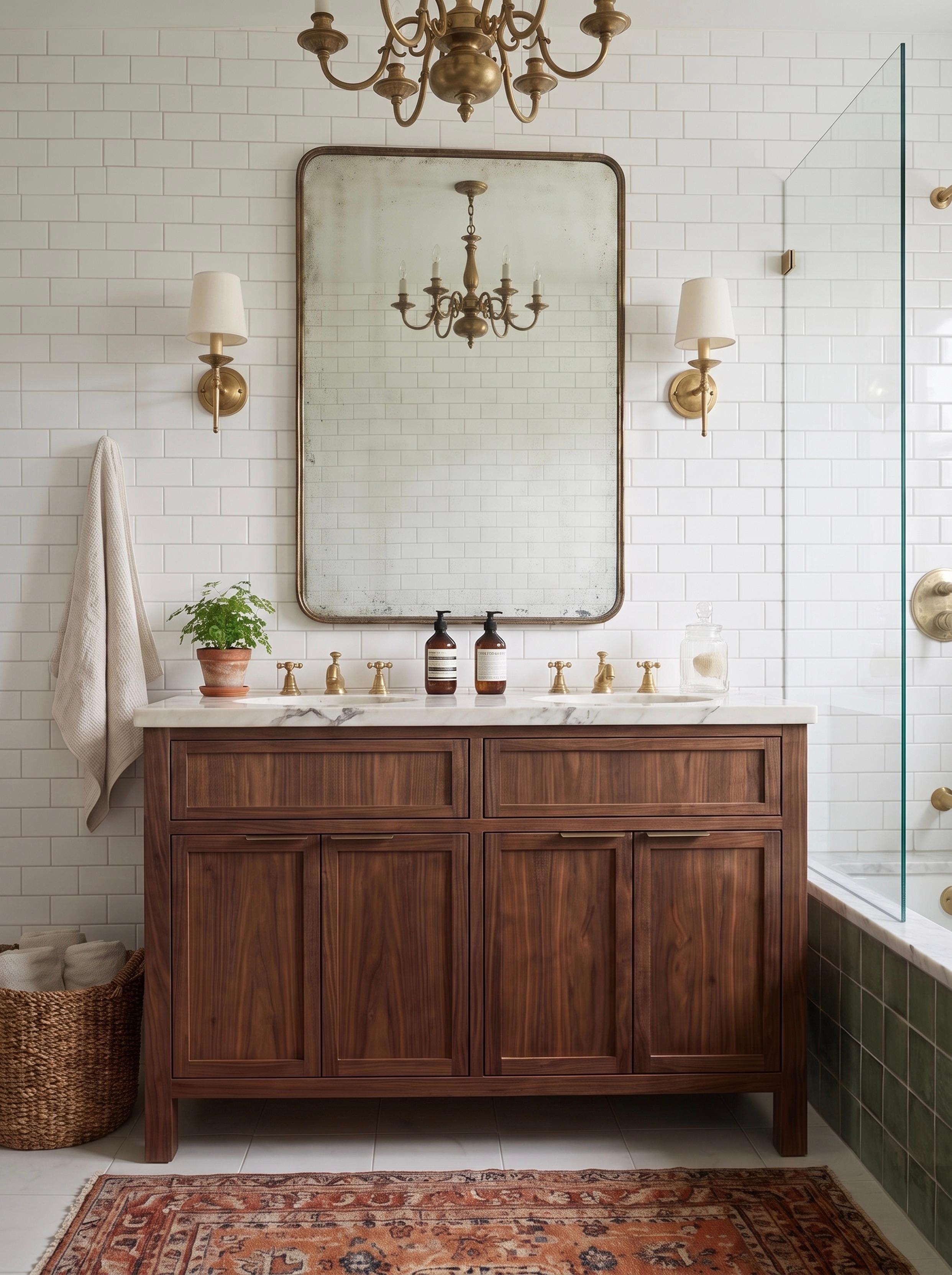 Mayfair Double Basin Walnut