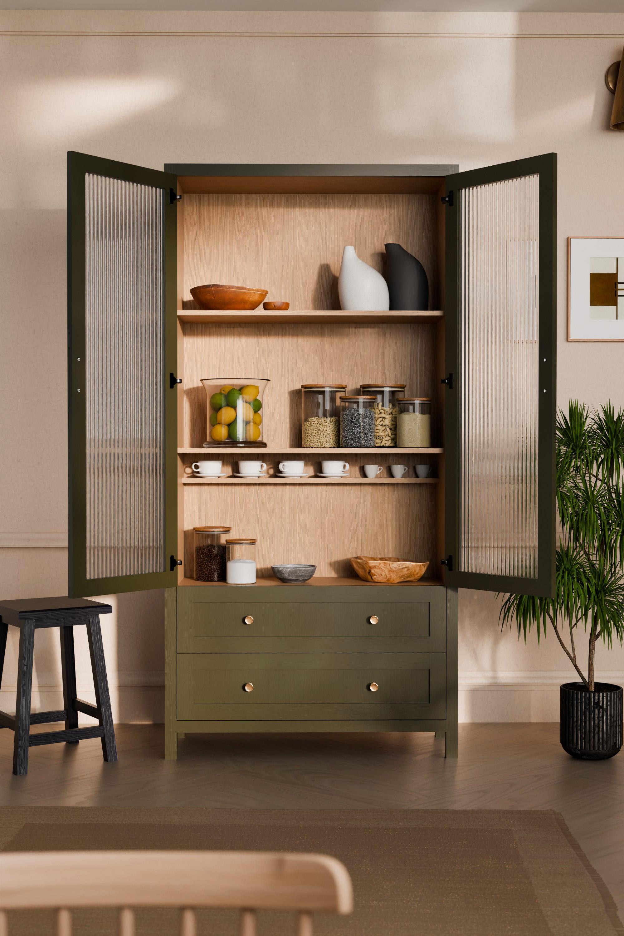 Langham Double Shallow Display Larder