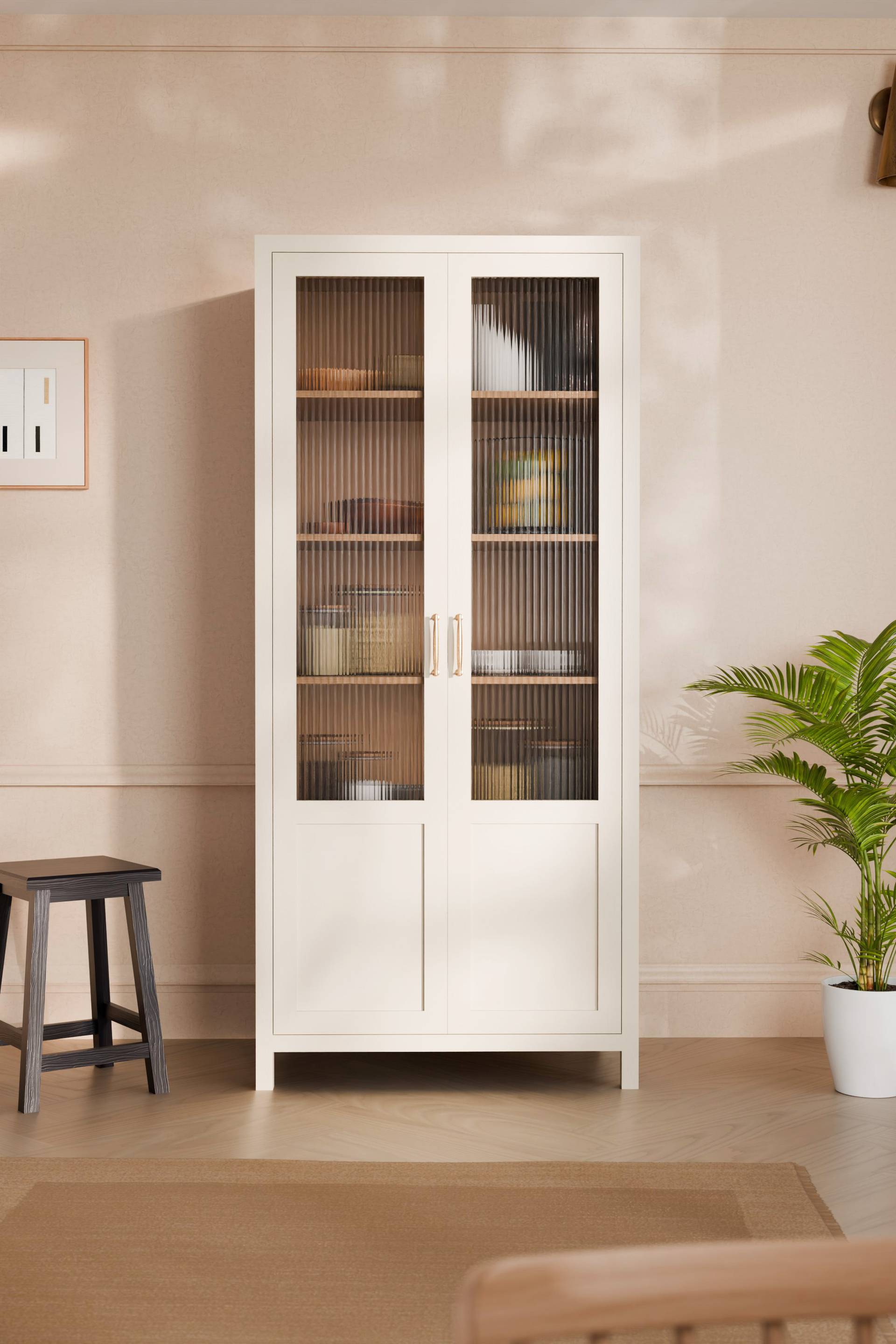 Langham Double Larder with Shelves