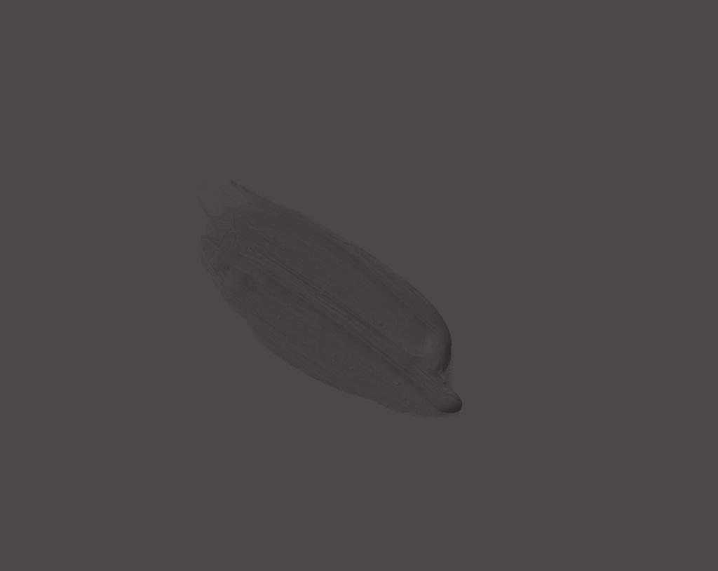 A single brushstroke of In The Mud paint on a slightly lighter Grey background. The paint appears smooth and slightly textured, with soft edges.