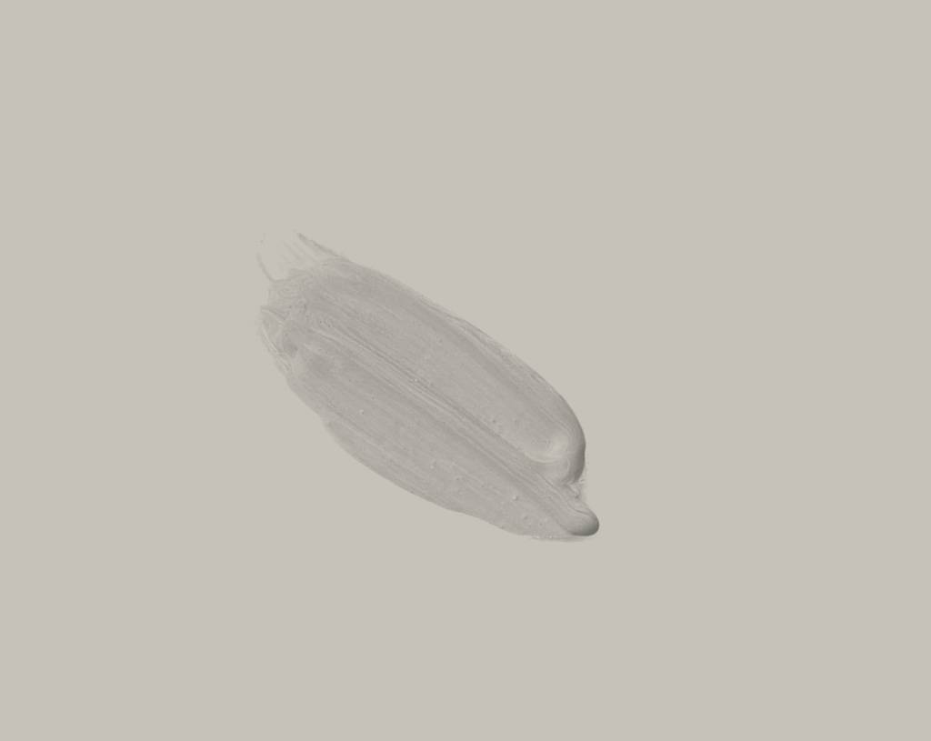 A blob of Baked Cley paint on a background of the same color