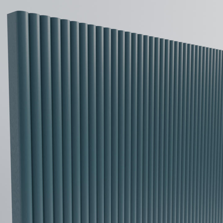 Painted Reeded End Panel