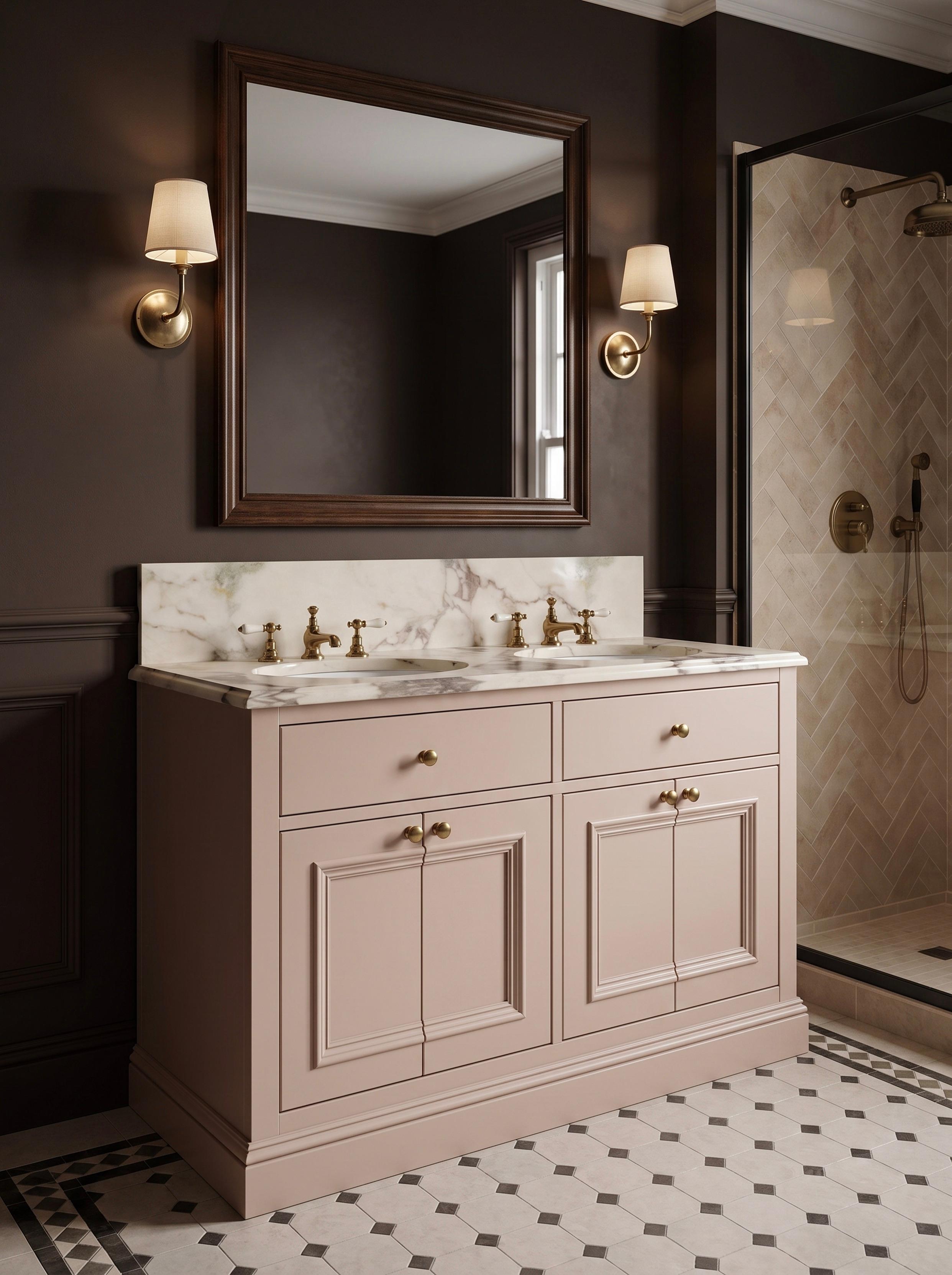 Onslow Double Basin Painted Angled