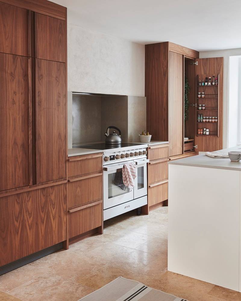 natural walnut kitchen