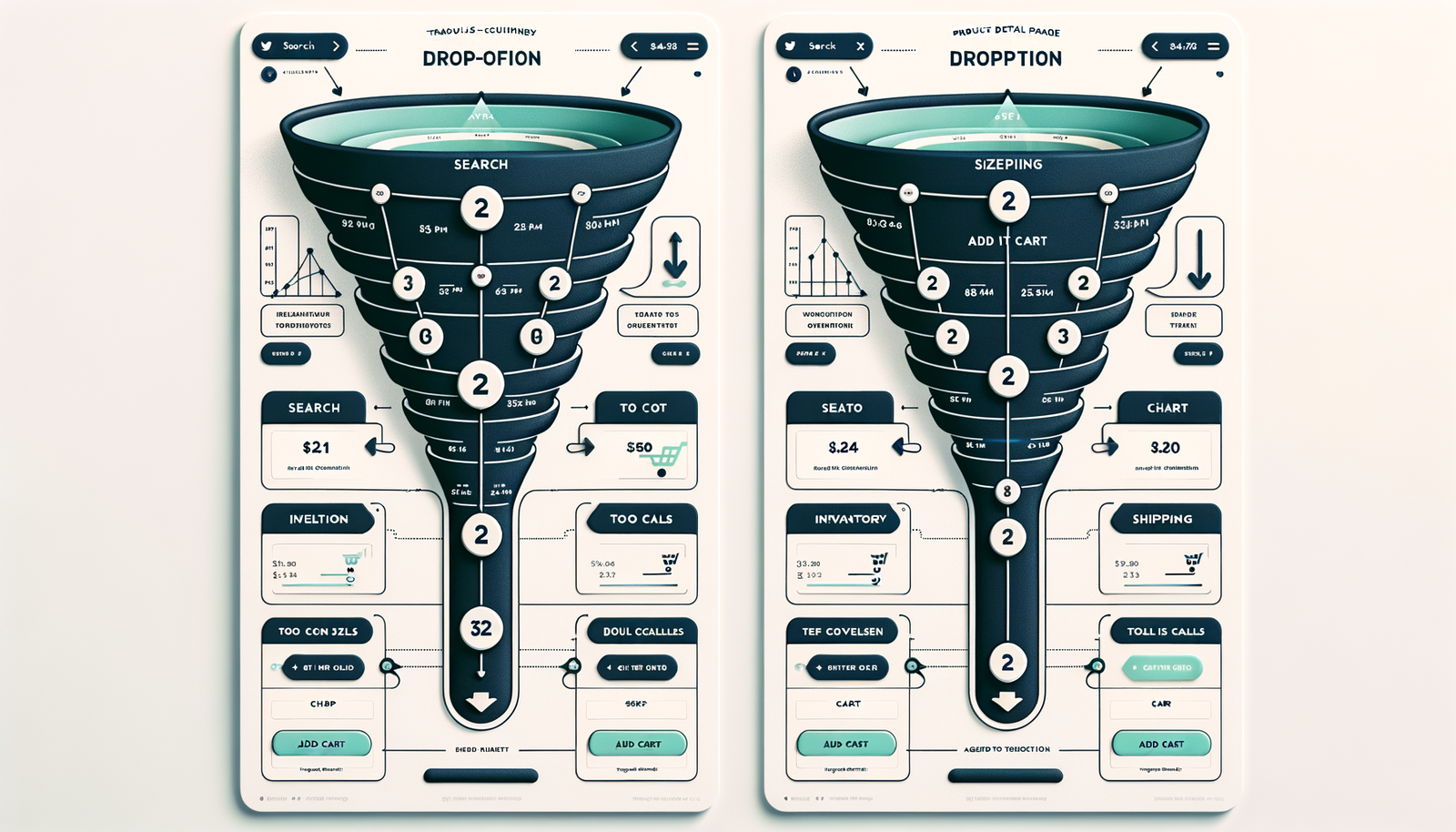 Diagram of legacy vs agentic funnel with annotated drop-offs and time-to-decision