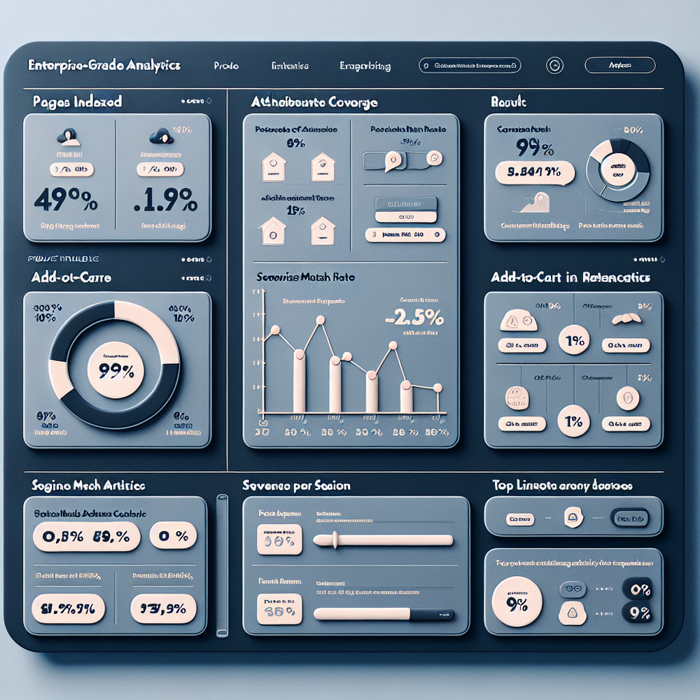 Content intelligence analytics dashboard with coverage and revenue metrics.