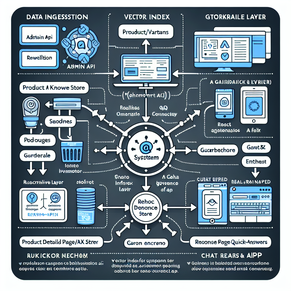Architecture diagram of Brambles.ai’s Commerce Module integrated with Shopify data and storefront.