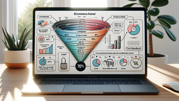 Annotated funnel showing where conversational prompts intercept major drop-offs in the shopping journey.
