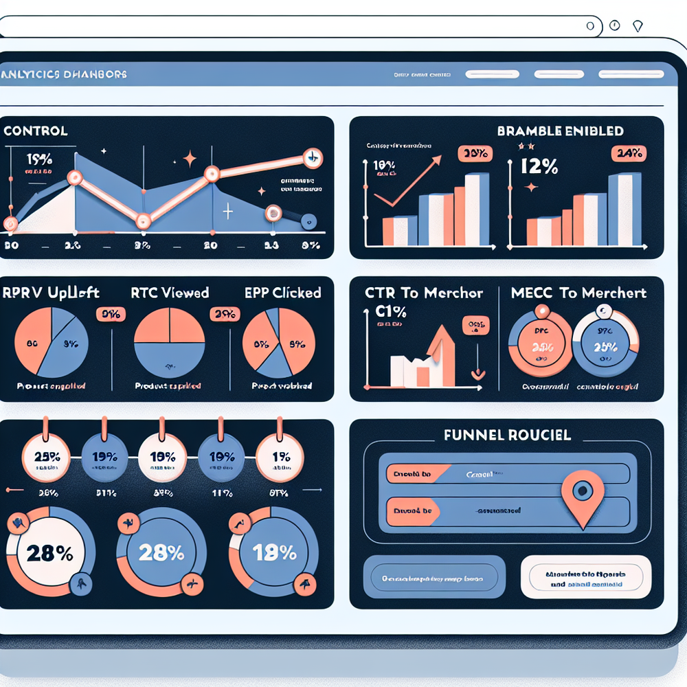 Experiment results dashboard comparing control and Brambles-enabled cohorts.