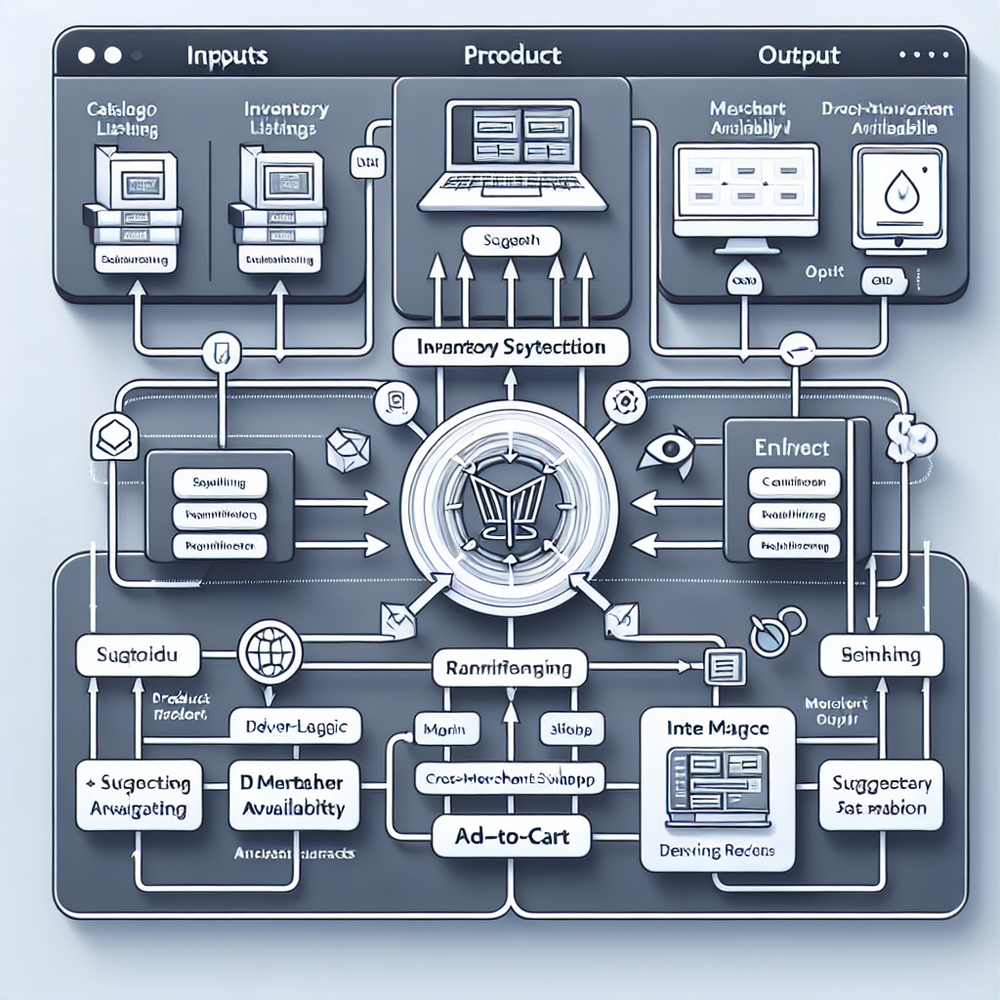 Flow diagram of Brambles.ai’s OOS decisioning from signals to cart actions