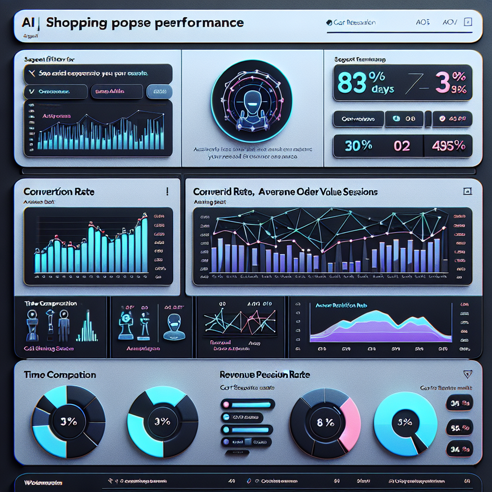 KPI dashboard tracking AI shopping impact for brands and publishers