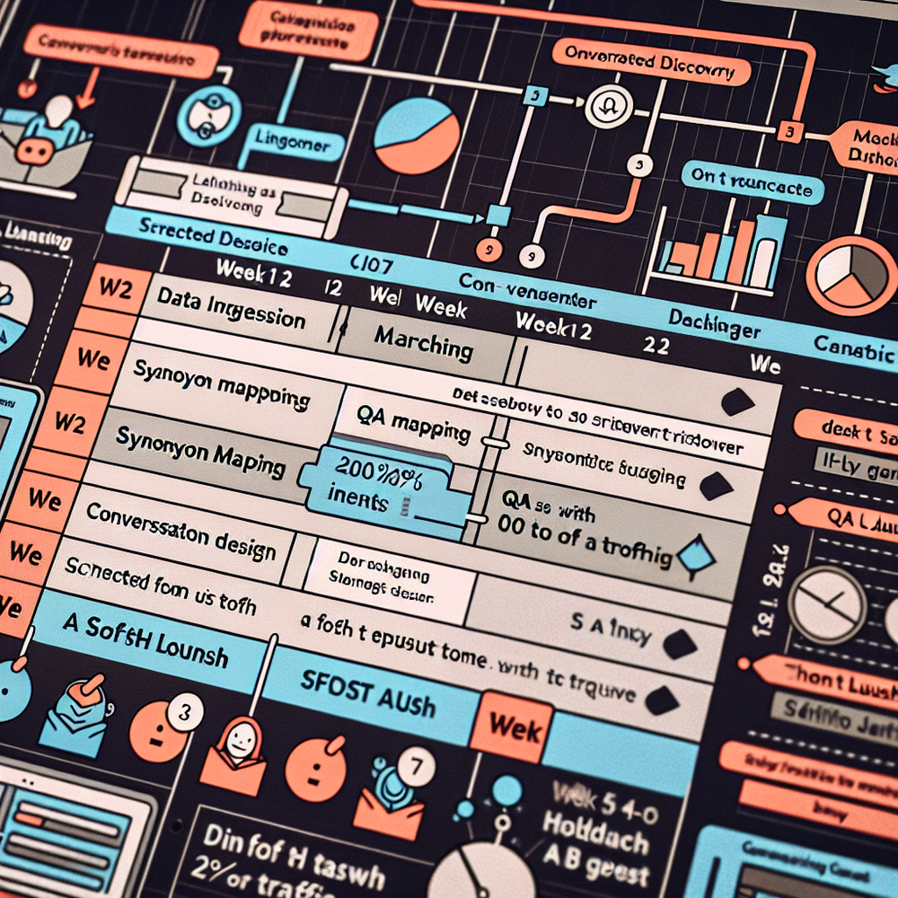 Implementation timeline and checklist for deploying chat-driven discovery in six weeks.