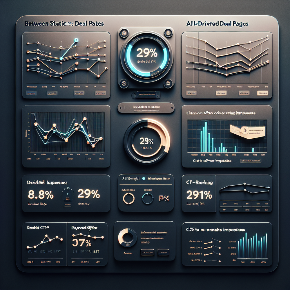 Dashboard visualization highlighting bounce rate and RPM improvements after switching to AI-driven re-ranking.