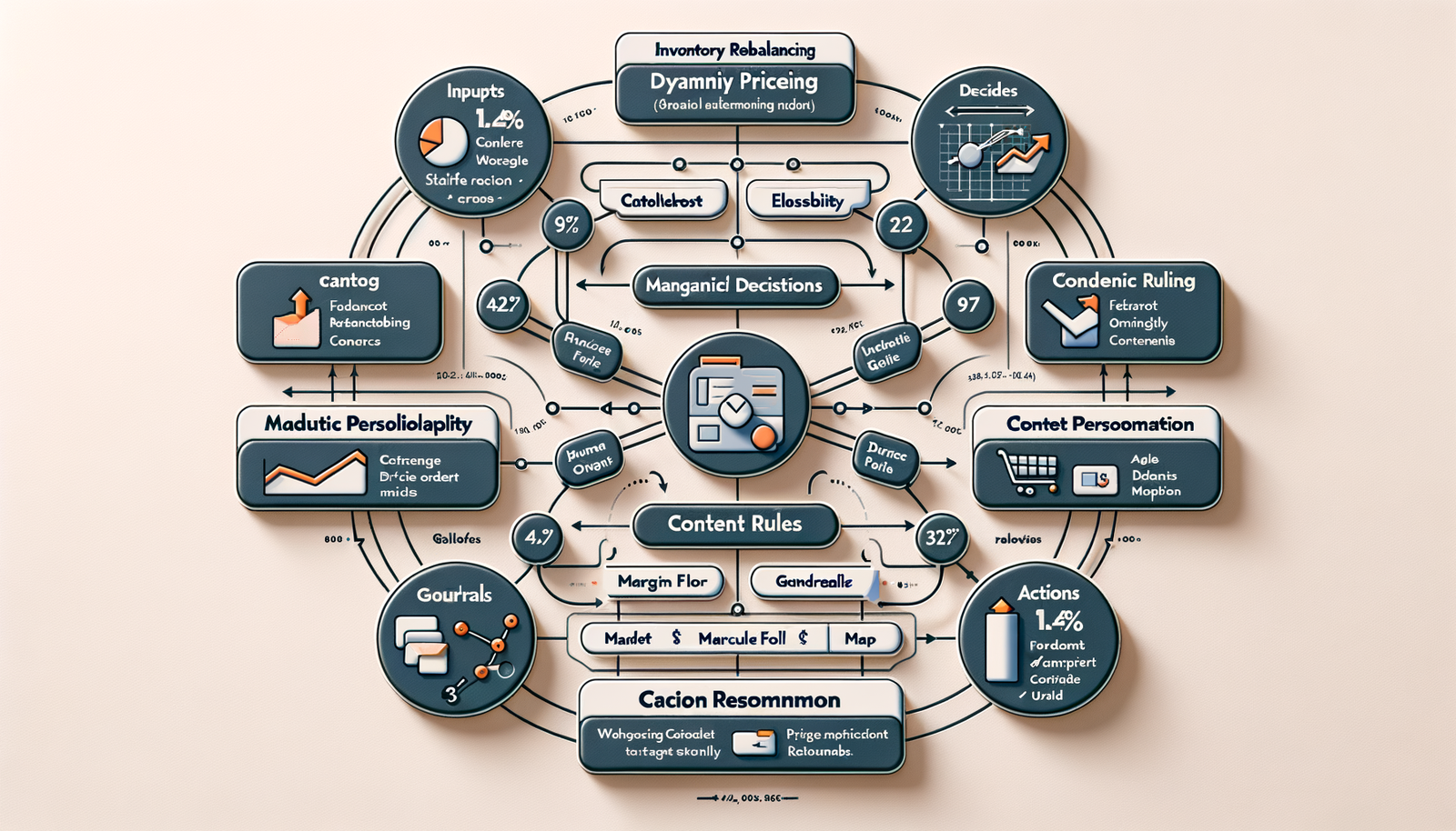 Diagram of agentic loops in retail for inventory, pricing, and personalization