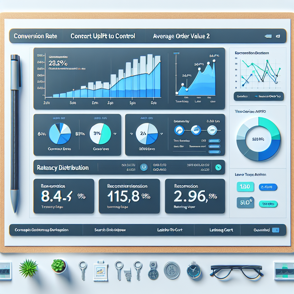 KPI dashboard visualizing conversion lift and AOV impact from the agent.