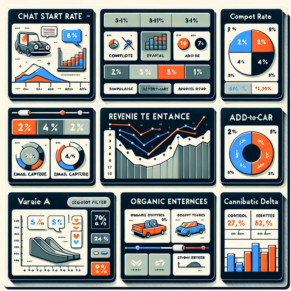 Metrics dashboard highlighting ROI for listicles plus chat, including A/B results and cannibalization tracking.