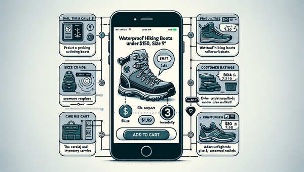 Architecture of AI chat resolving intent and enabling one-tap add to cart.