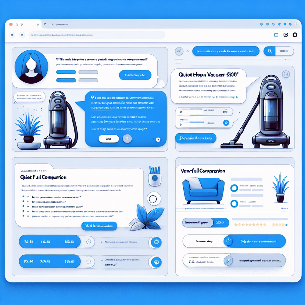 UX flow from assistant conversation to an indexable comparison page with strong internal linking.