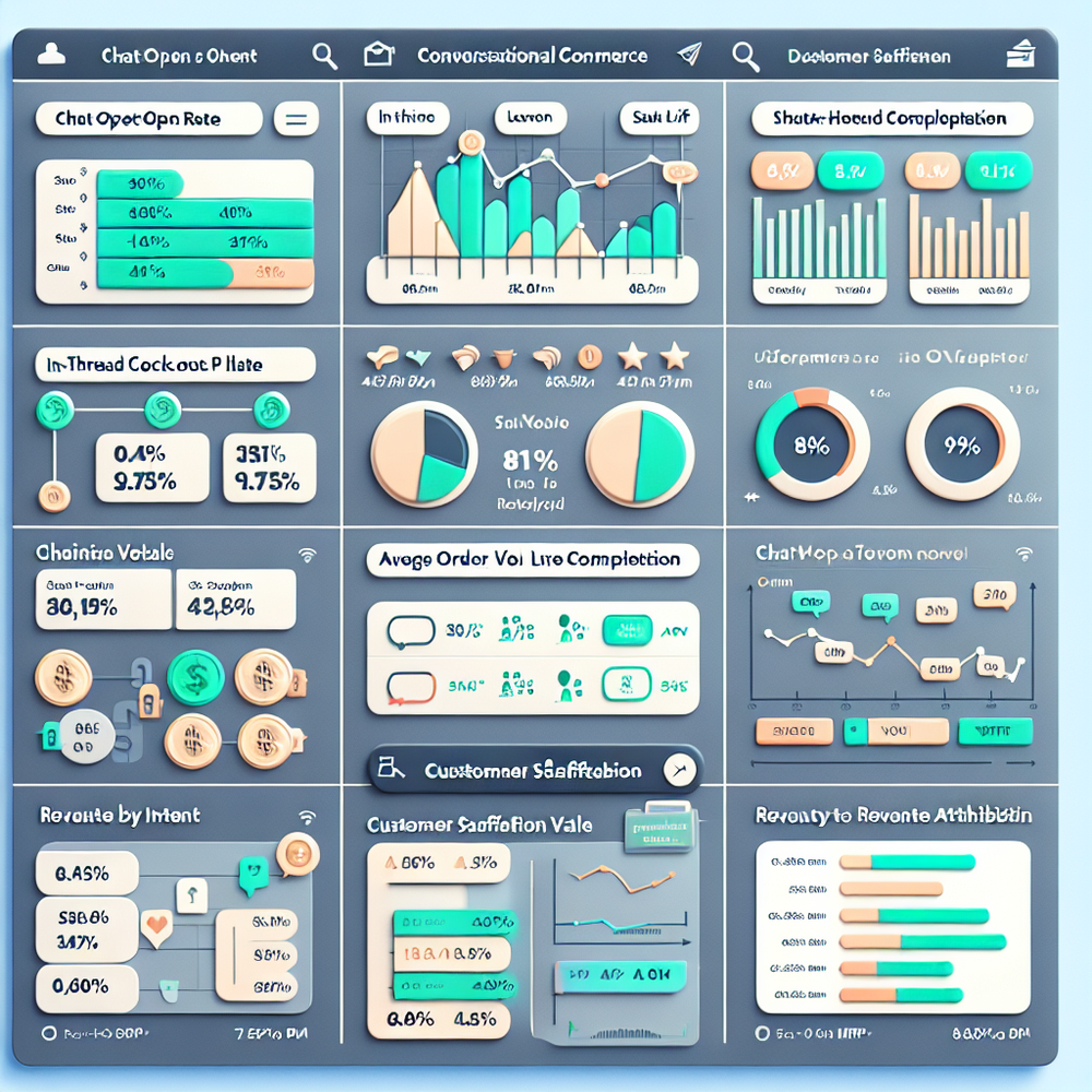 Analytics view attributing revenue and satisfaction to conversational intents and channels.