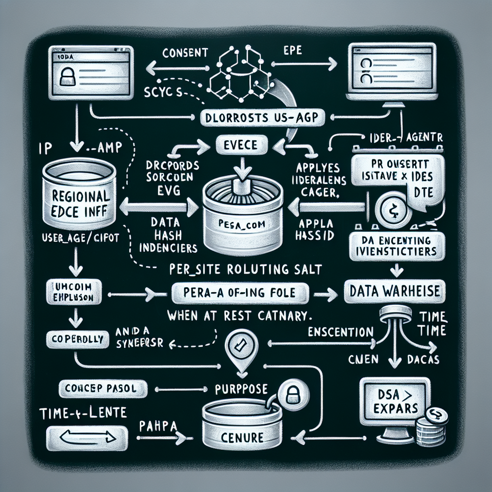 Zero-PII analytics pipeline architecture with edge anonymization and purpose-aware routing.