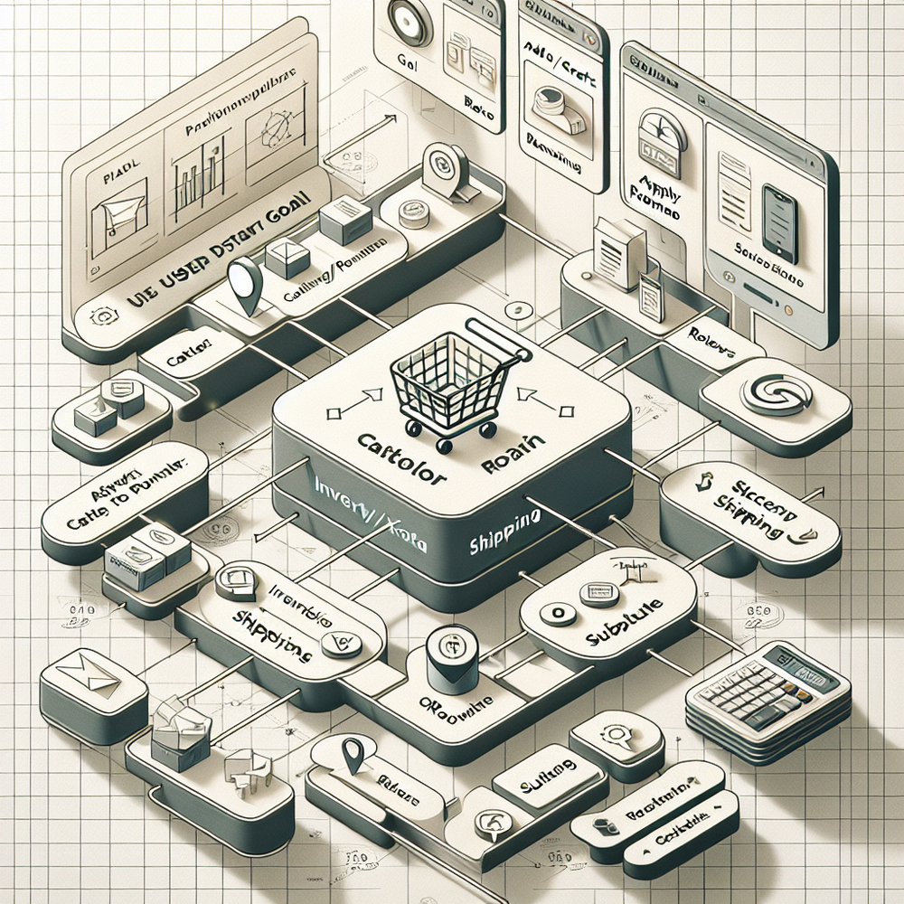 Architecture diagram of an agentic commerce flow from goal to cart.
