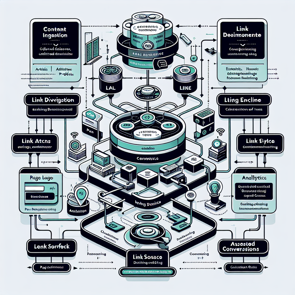 Architecture: semantic graph powering inline anchors, modules, and conversational links