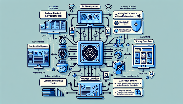 Diagram of Brambles.ai’s indexing and Q&A pipeline feeding AI Overviews.