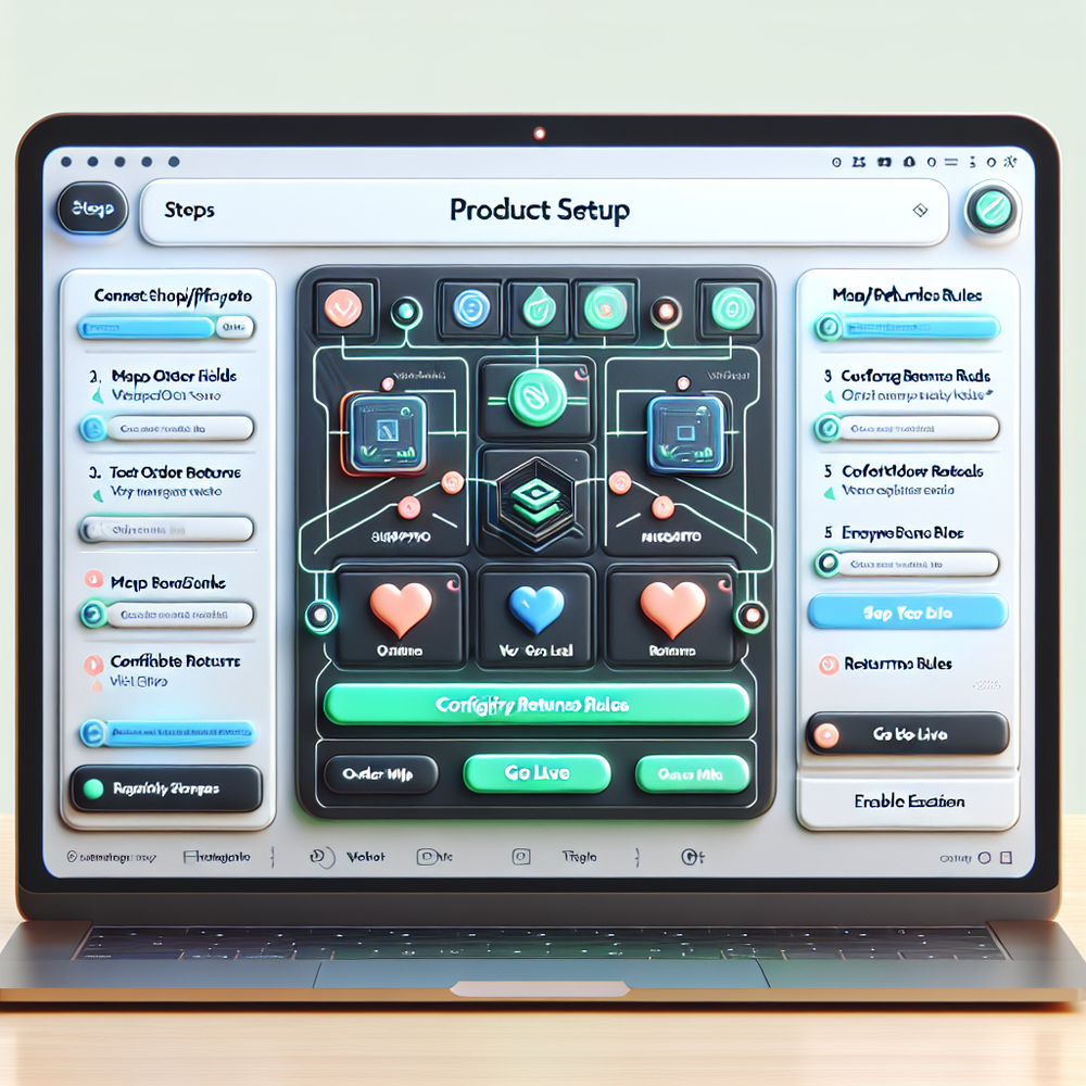 Setup wizard for connecting commerce platform and testing order intents