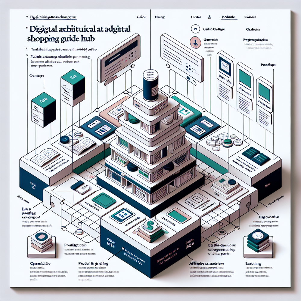 Architecture of a shoppable buyer’s guide hub for publishers